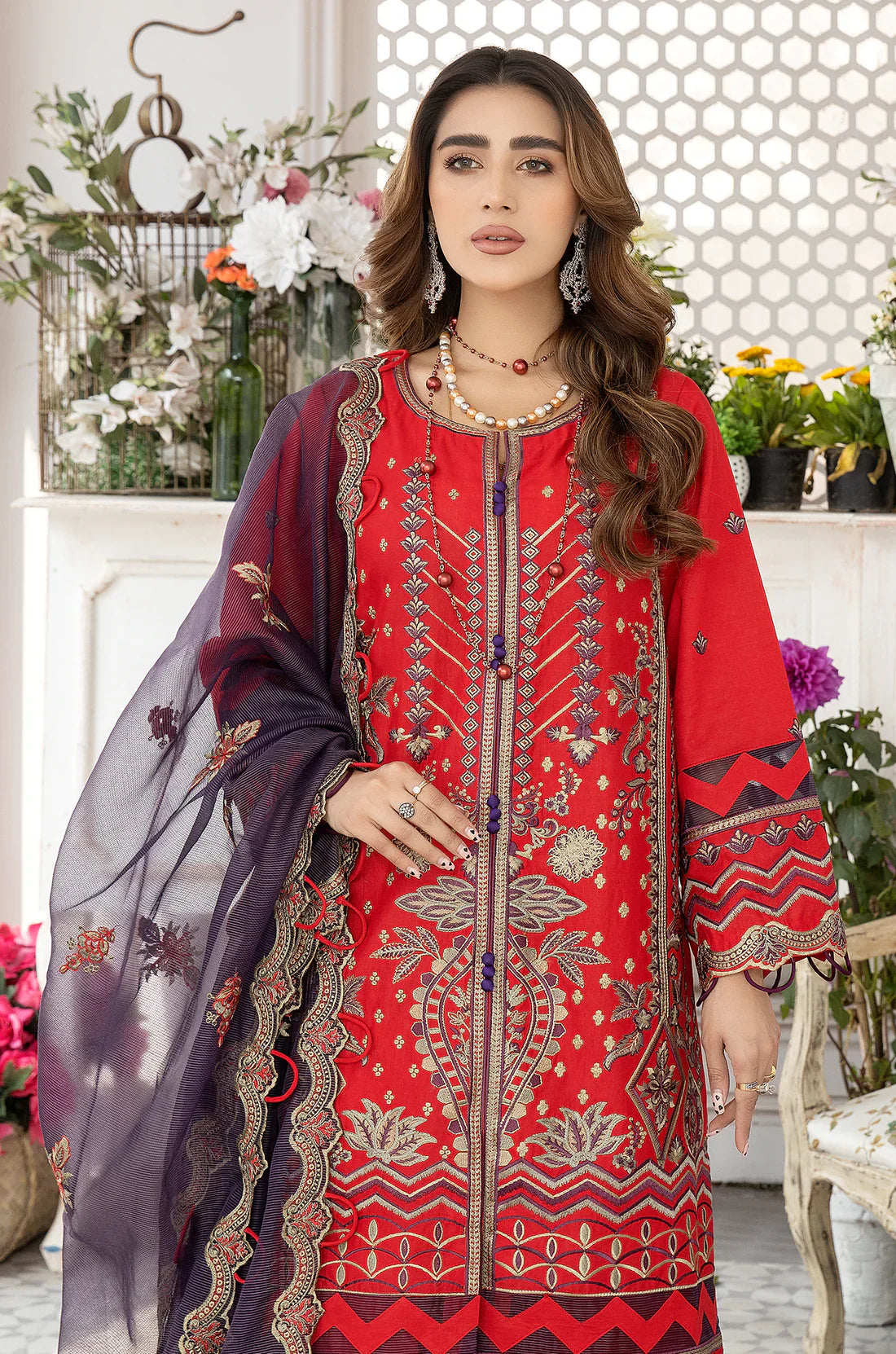 Mohagni | Muntazir Luxury Lawn 24 | AM-10