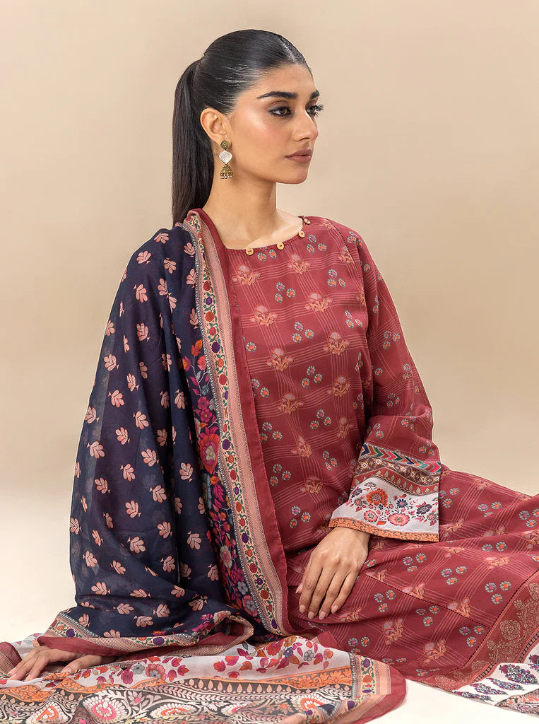 Morbagh | Lawn Collection 24 | ROYALTY RED