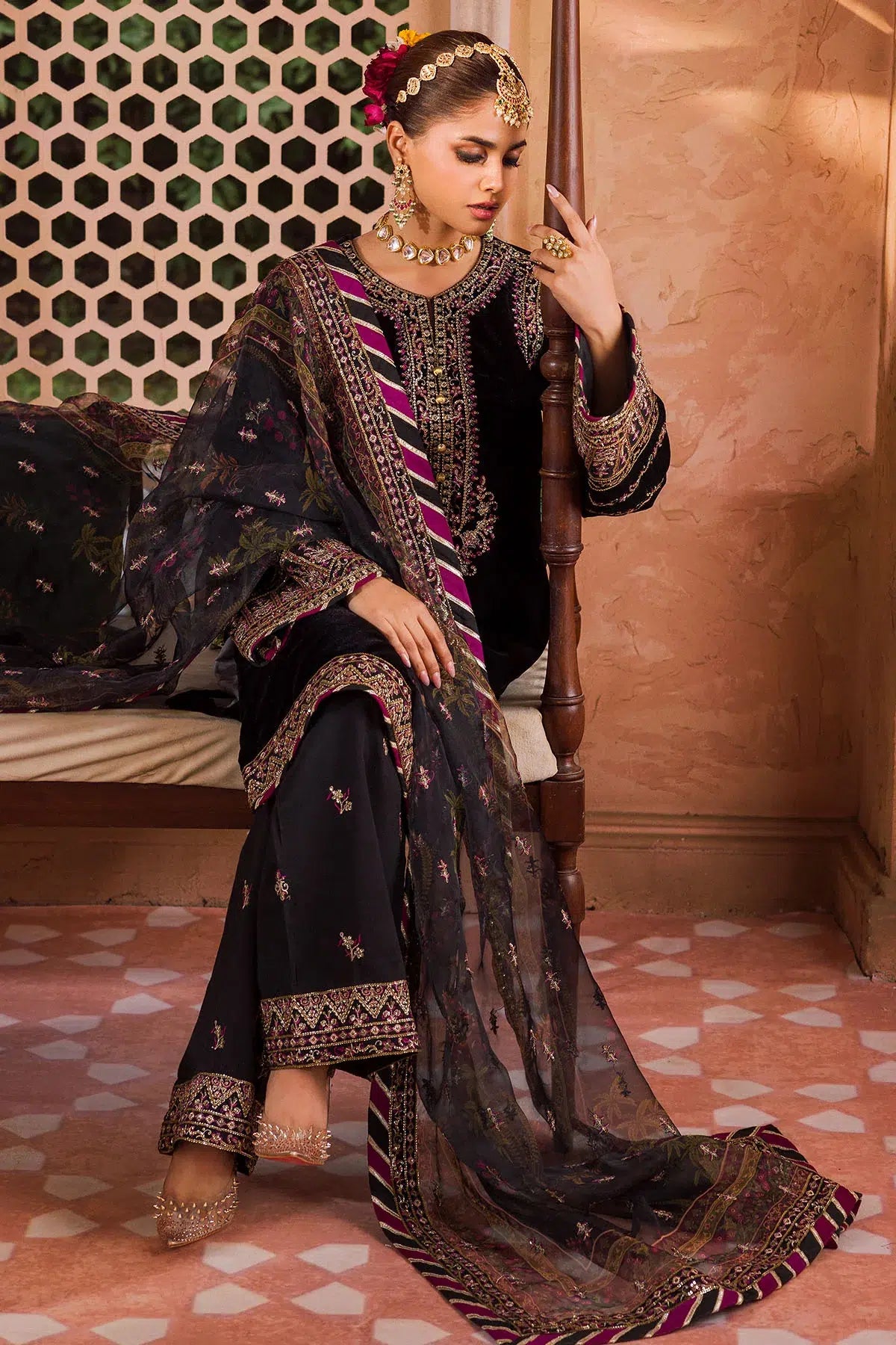 Motifz | Grand Velour Velvet Collection | 4404 - Official Motifz - Agha Fabrics UK