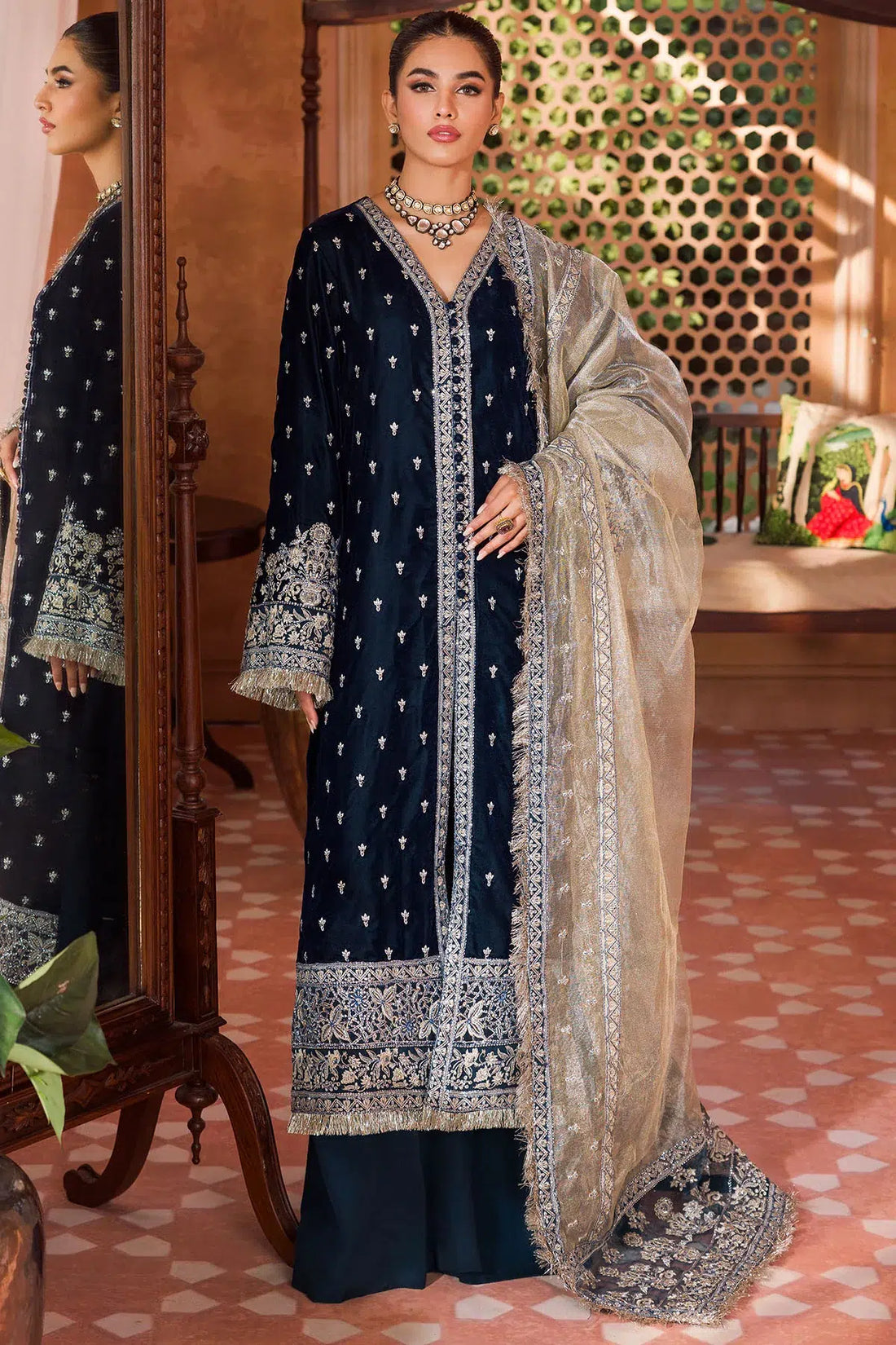 Motifz | Grand Velour Velvet Collection | 4406 - Official Motifz - Agha Fabrics UK