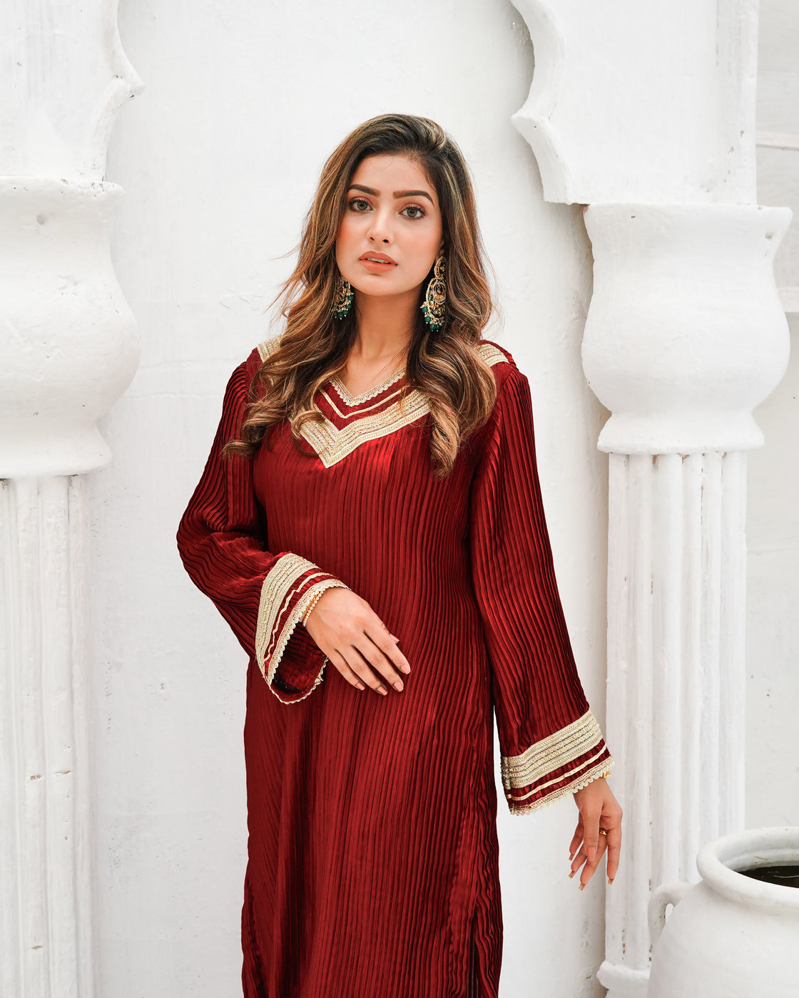 Zar | Formals Wear | Maroon - Official Zar - Agha Fabrics UK
