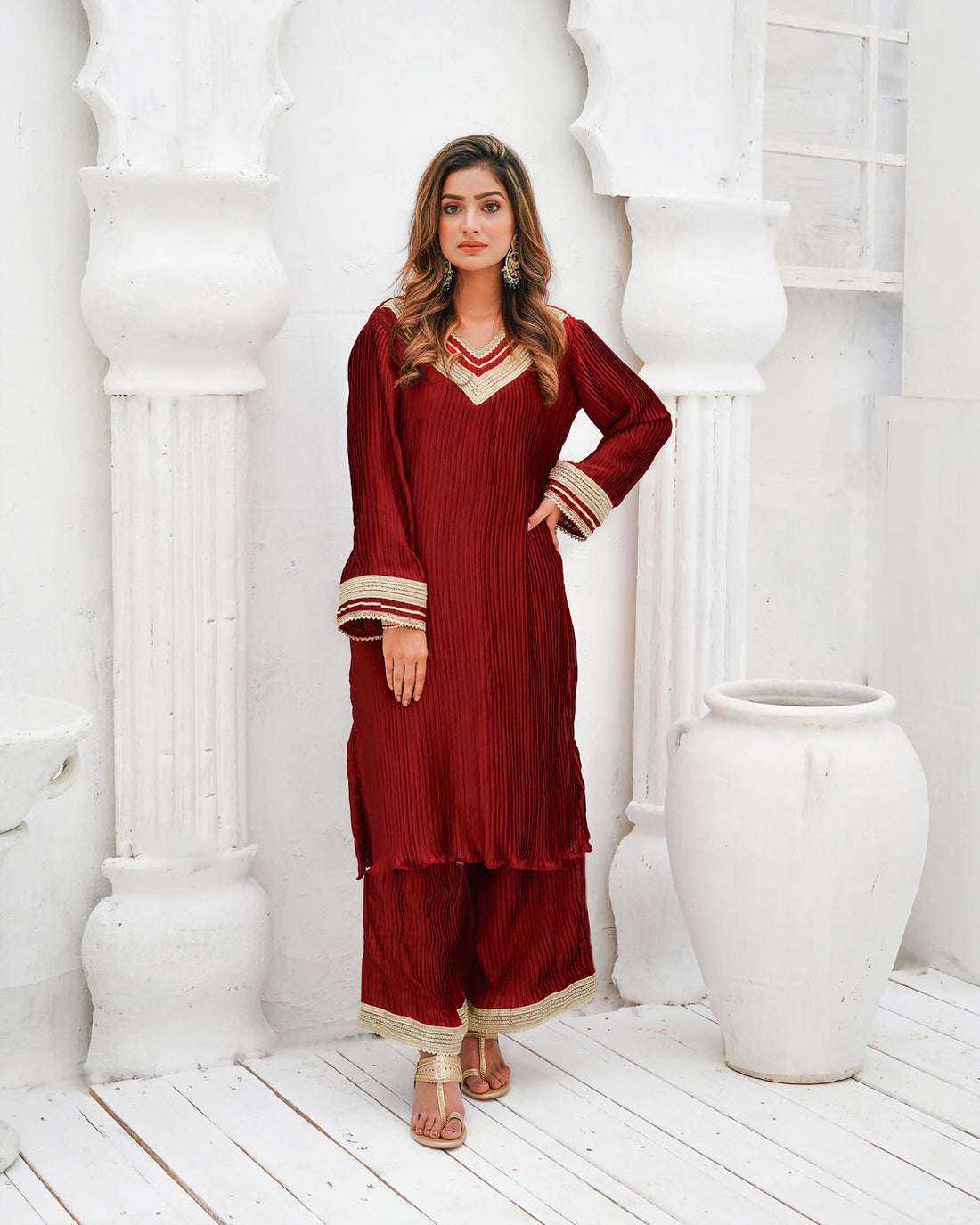 Zar | Formals Wear | Maroon - Official Zar - Agha Fabrics UK