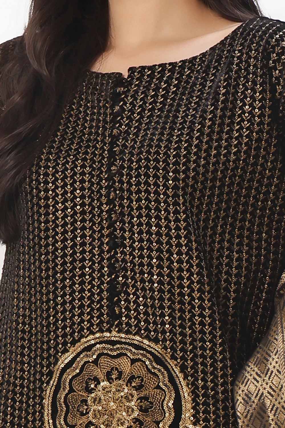 Gul Ahmed | Winter Collection 24 | Jacquard Dupatta NS-42001 - Official Gul Ahmed - Agha Fabrics UK