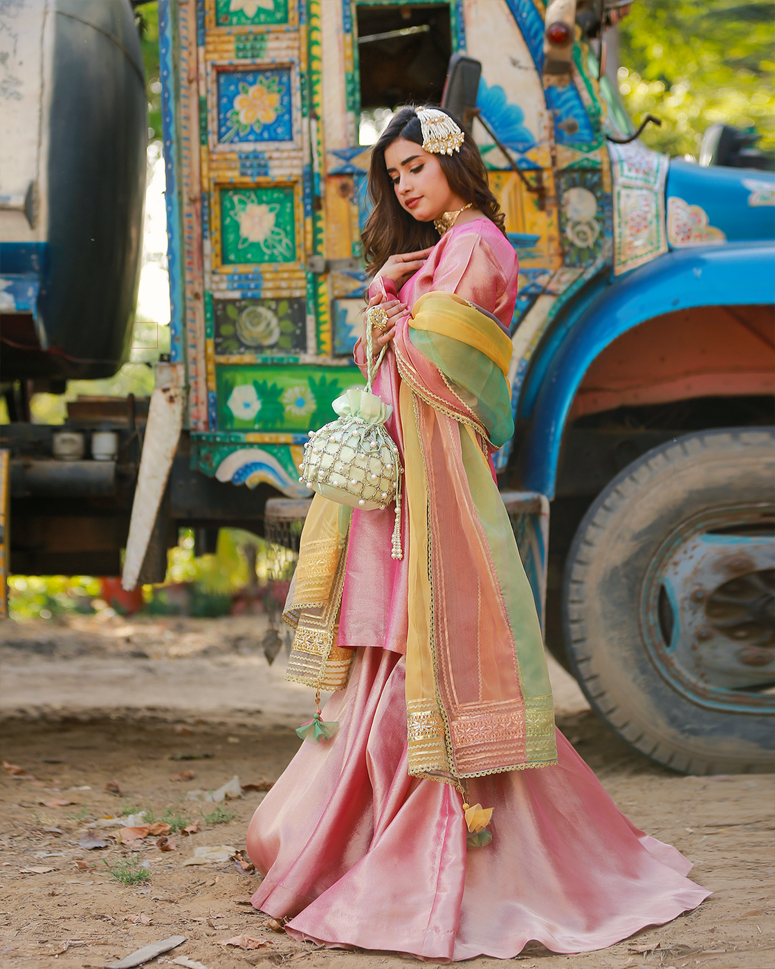 Zar | Gharara Formals | Pink - Official Zar - Agha Fabrics UK