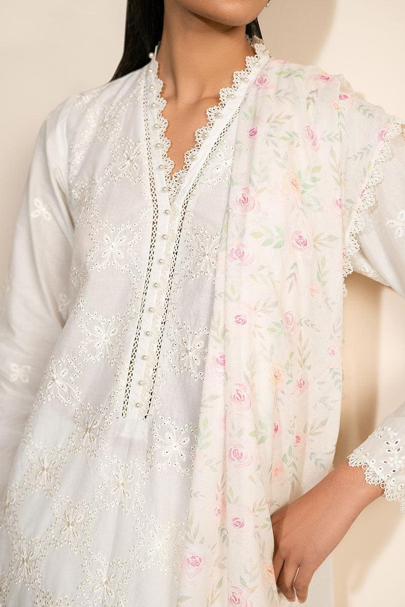 Cross Stitch | Mahiri Lawn 25 | IVORY GLINT - Official Cross Stitch - Agha Fabrics UK