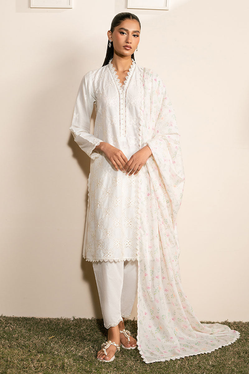 Cross Stitch | Mahiri Lawn 25 | IVORY GLINT - Official Cross Stitch - Agha Fabrics UK