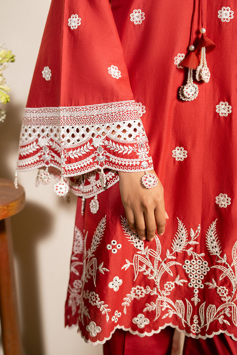 Cross Stitch | Mahiri Lawn 25 | SCARLET GARDEN - Official Cross Stitch - Agha Fabrics UK