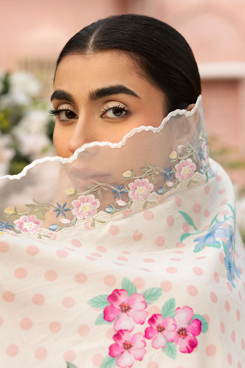 Cross Stitch | Premium Lawn 25 | PASTEL BLOOM - Official Cross Stitch - Agha Fabrics UK