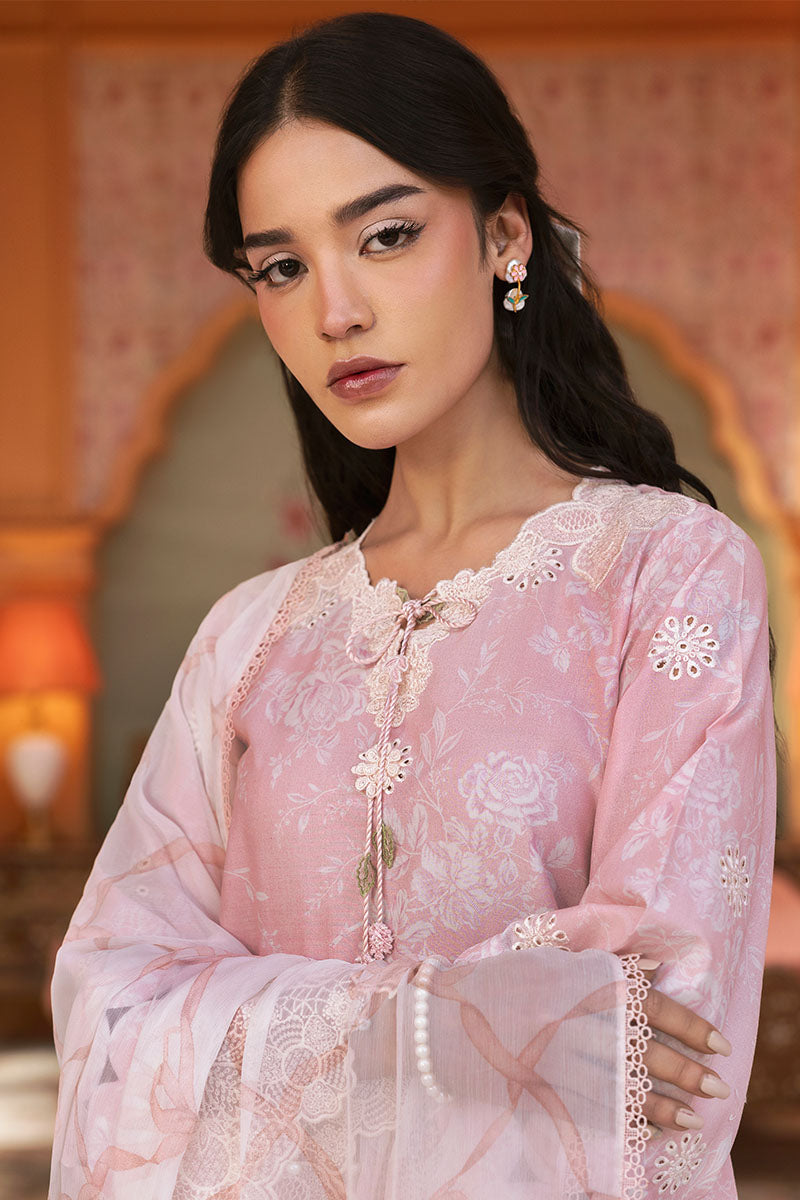 Cross Stitch | Premium Lawn 25 | FLORAL TIE - Official Cross Stitch - Agha Fabrics UK