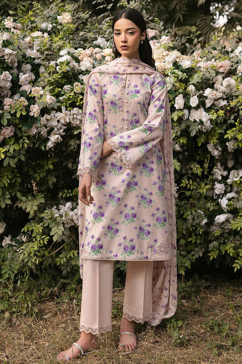Cross Stitch | Premium Lawn 25 | ROSY AFFAIR - Official Cross Stitch - Agha Fabrics UK