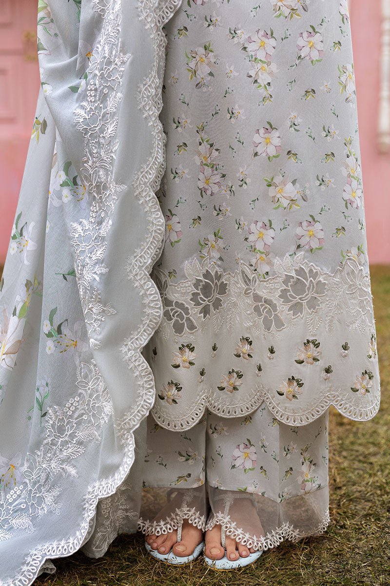 Cross Stitch | Premium Lawn 25 | GRAY FROST - Official Cross Stitch - Agha Fabrics UK