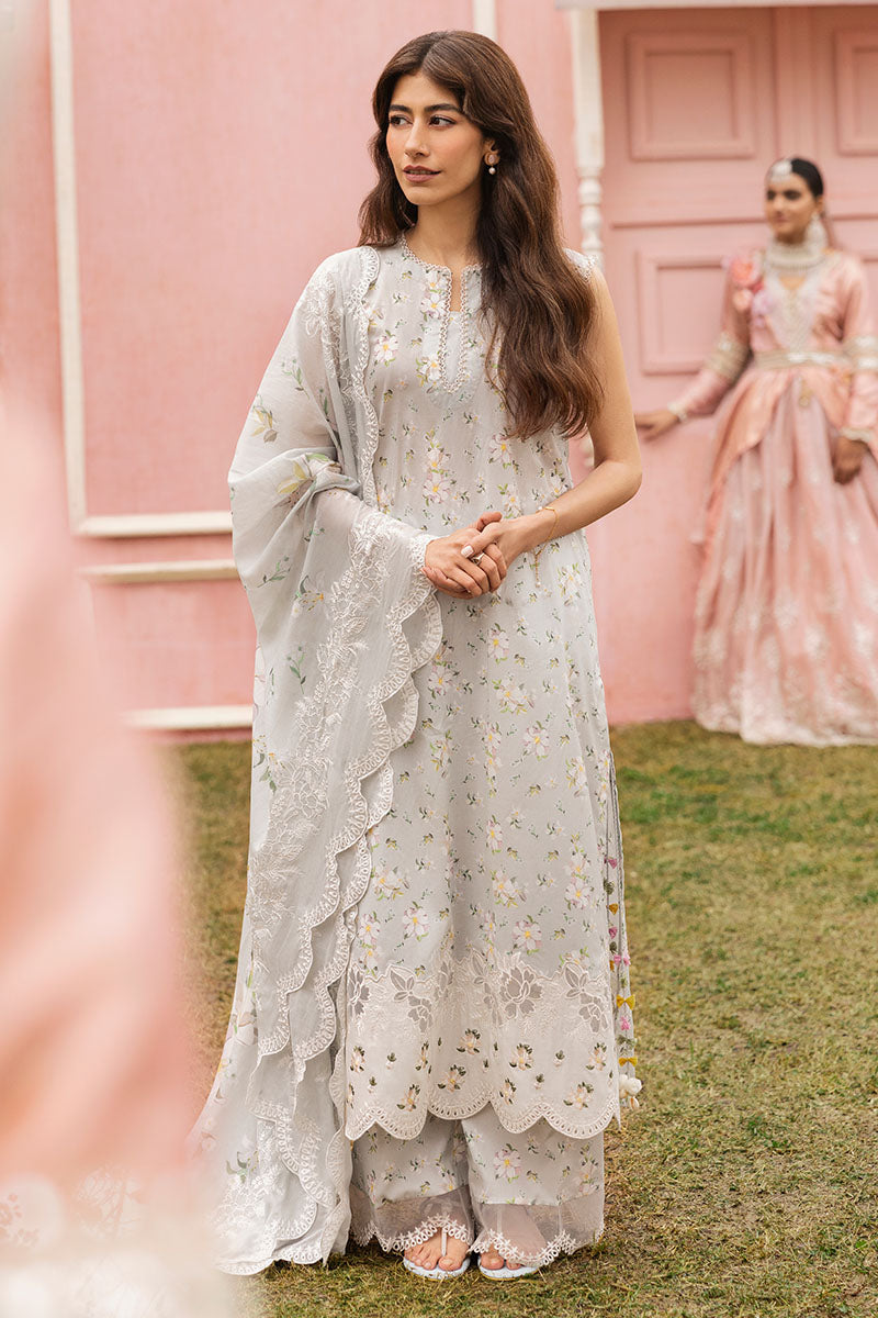 Cross Stitch | Premium Lawn 25 | GRAY FROST - Official Cross Stitch - Agha Fabrics UK