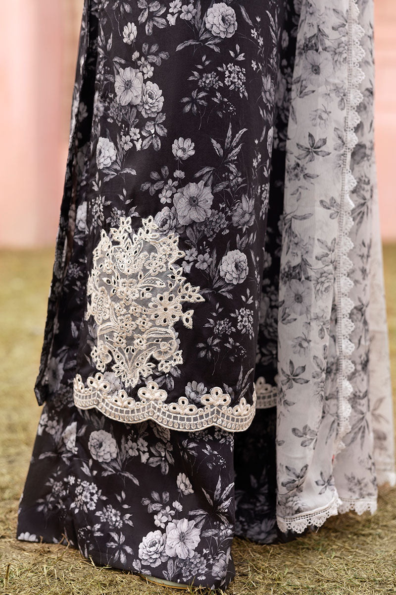 Cross Stitch | Premium Lawn 25 | SOMBER ESCAPE - Official Cross Stitch - Agha Fabrics UK