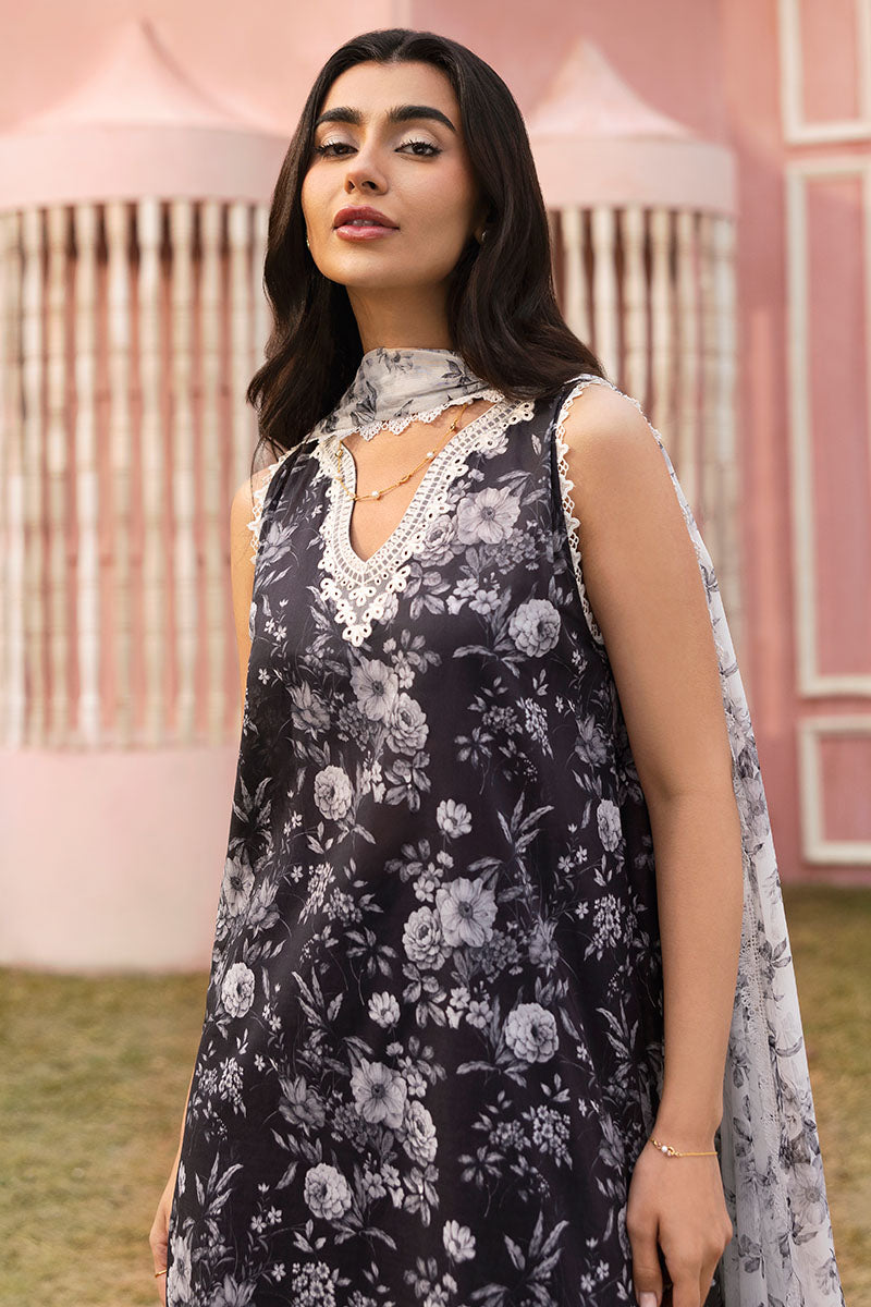 Cross Stitch | Premium Lawn 25 | SOMBER ESCAPE - Official Cross Stitch - Agha Fabrics UK