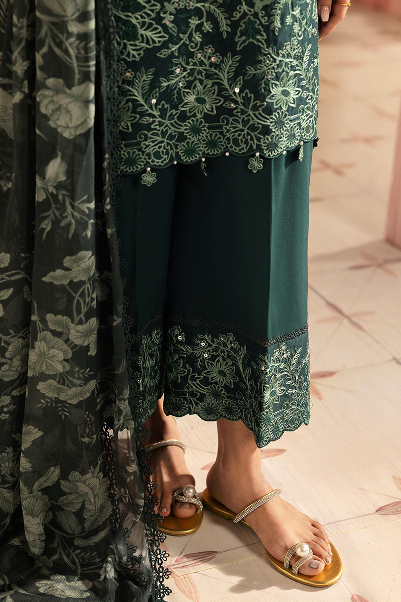 Cross Stitch | Premium Lawn 25 | VIRIDIAN GREEN - Official Cross Stitch - Agha Fabrics UK