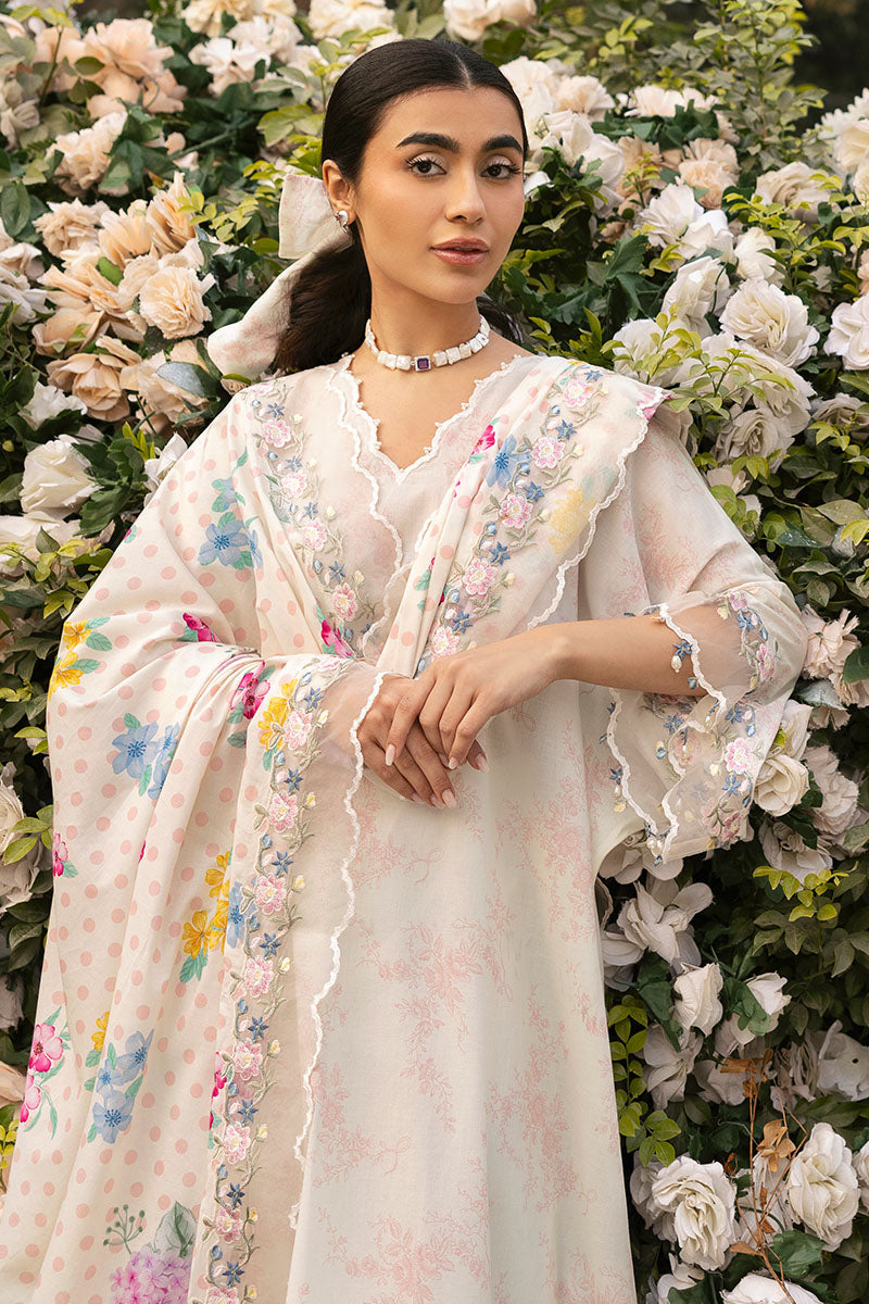 Cross Stitch | Premium Lawn 25 | PASTEL BLOOM - Official Cross Stitch - Agha Fabrics UK