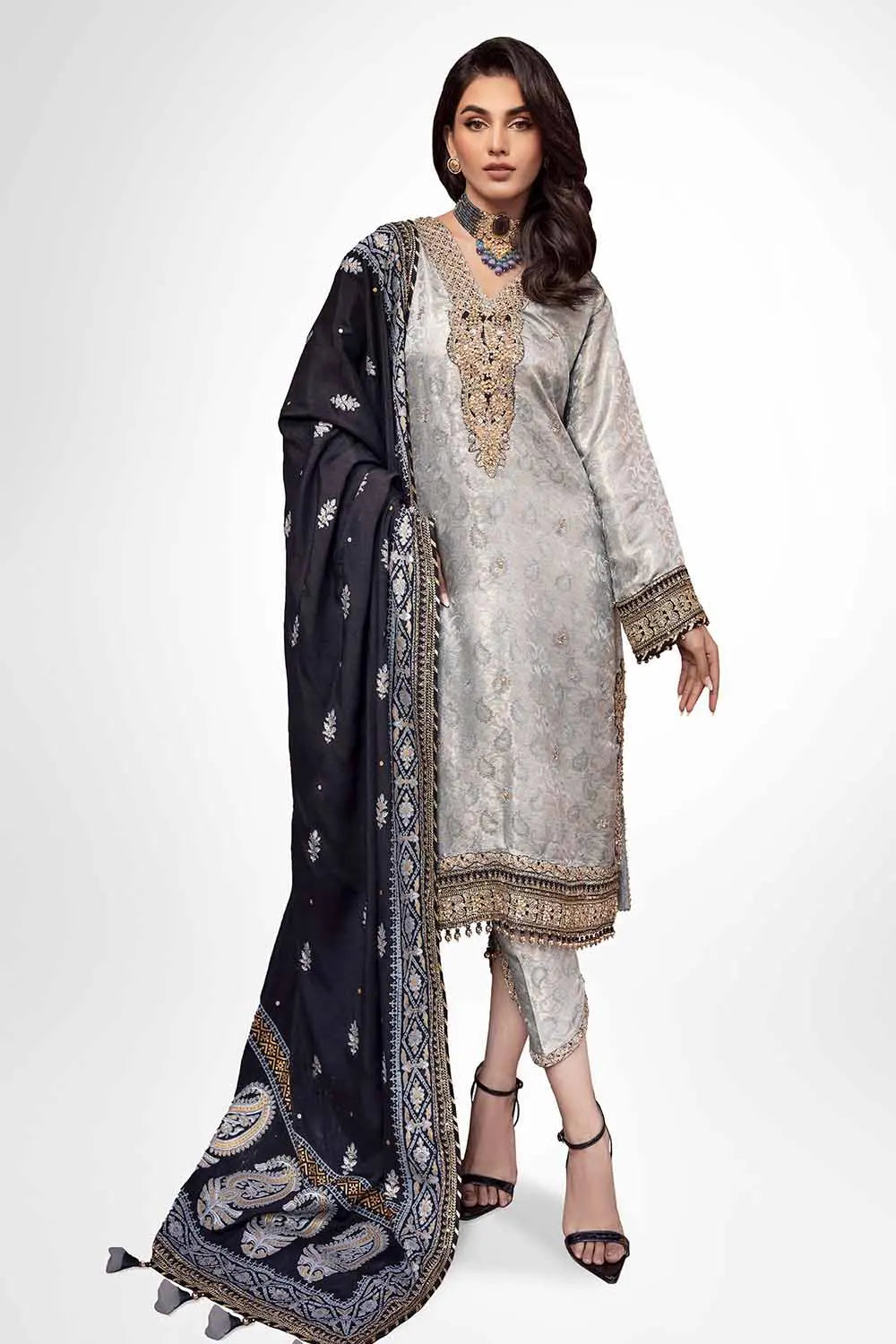 Gul Ahmed | Wedding Collection 24 | PRW-32073 - Official Gul Ahmed - Agha Fabrics UK