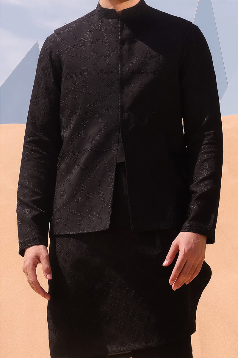 Pakistani Menswear | QAL-JSW-06 WAISTCOAT - Official Agha Fabrics Ltd. - Agha Fabrics UK