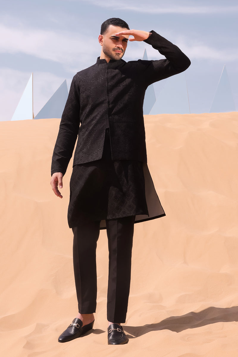 Pakistani Menswear | QAL-JSW-06 WAISTCOAT - Official Agha Fabrics Ltd. - Agha Fabrics UK