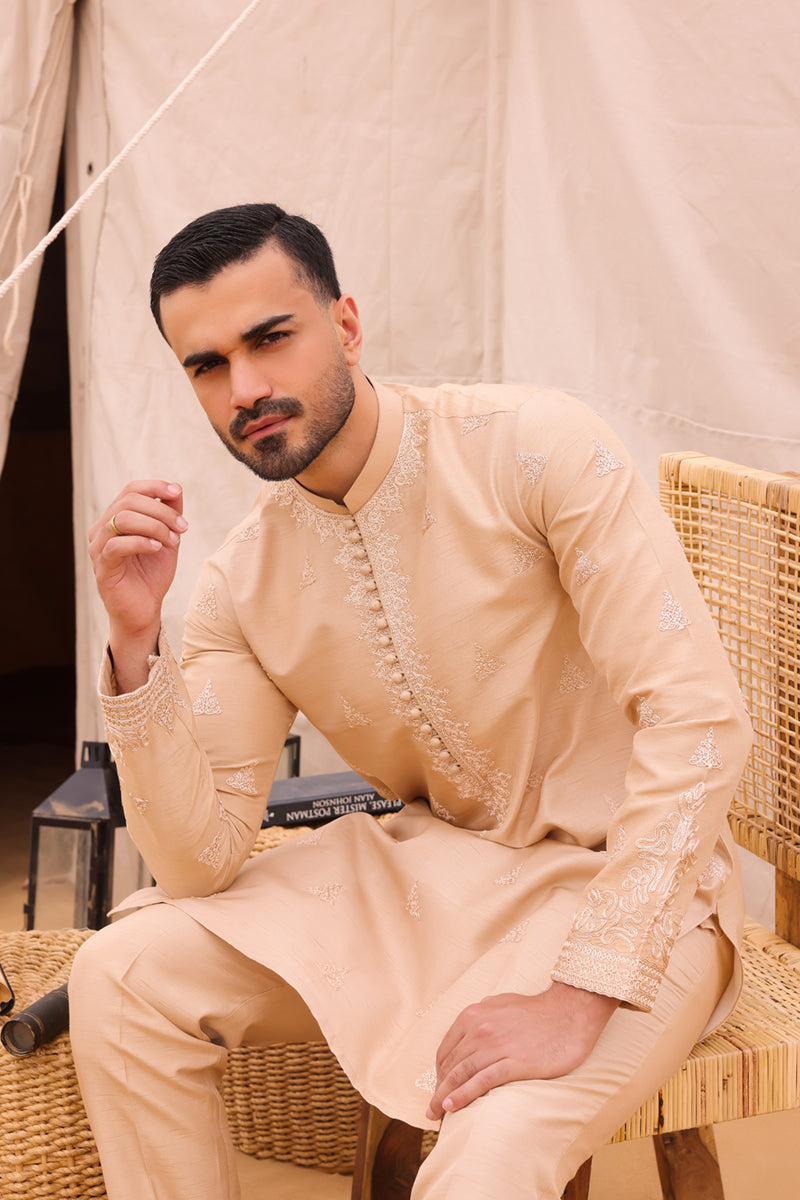 Pakistani Menswear | QAL-JS-02 - Official Agha Fabrics Ltd. - Agha Fabrics UK