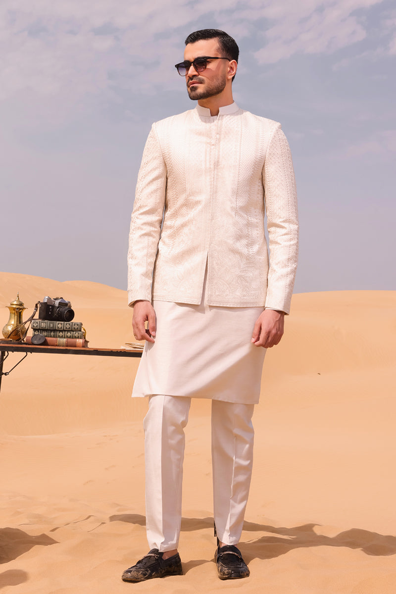 Pakistani Menswear | QAL-JSC-07 COAT - Official Agha Fabrics Ltd. - Agha Fabrics UK