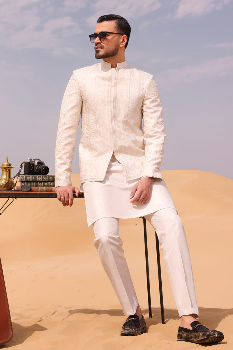 Pakistani Menswear | QAL-JSC-07 COAT - Official Agha Fabrics Ltd. - Agha Fabrics UK