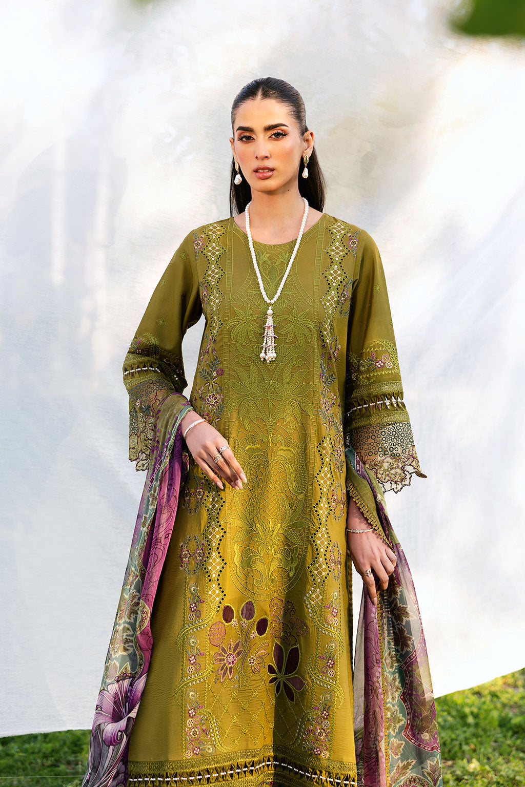 Ramsha | Riwayat Lawn Collection | Y-1303