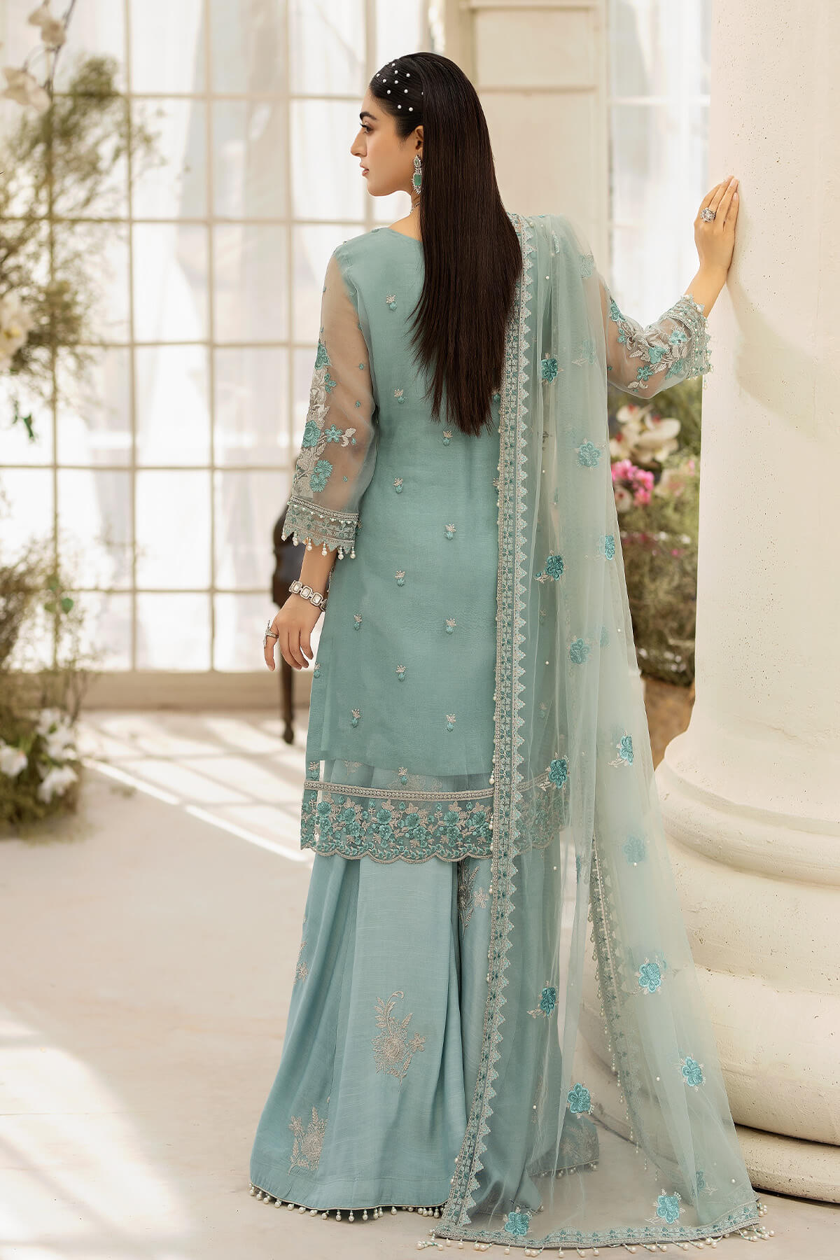 Raeesa Premium | Dehleez Formals | DL-1013 Caribbean Coast