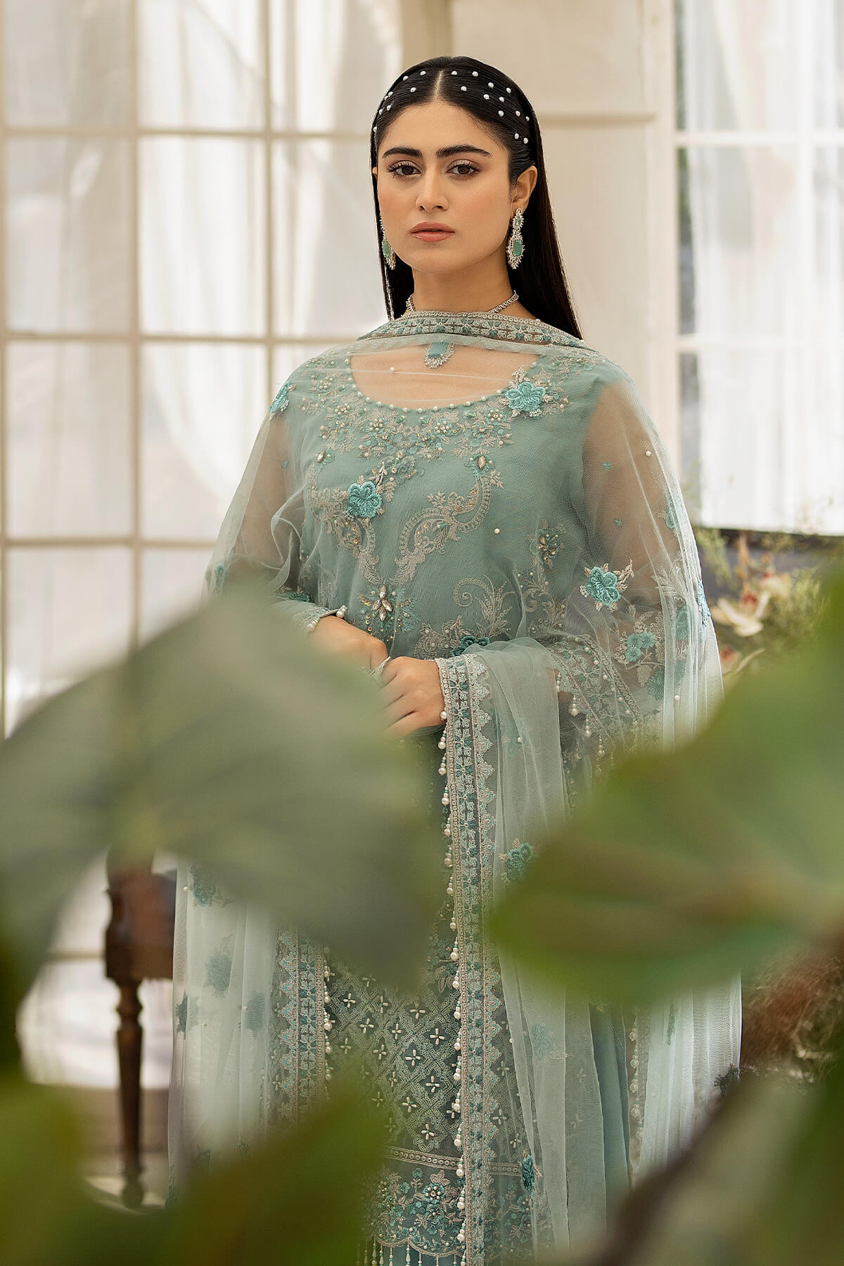 Raeesa Premium | Dehleez Formals | DL-1013 Caribbean Coast