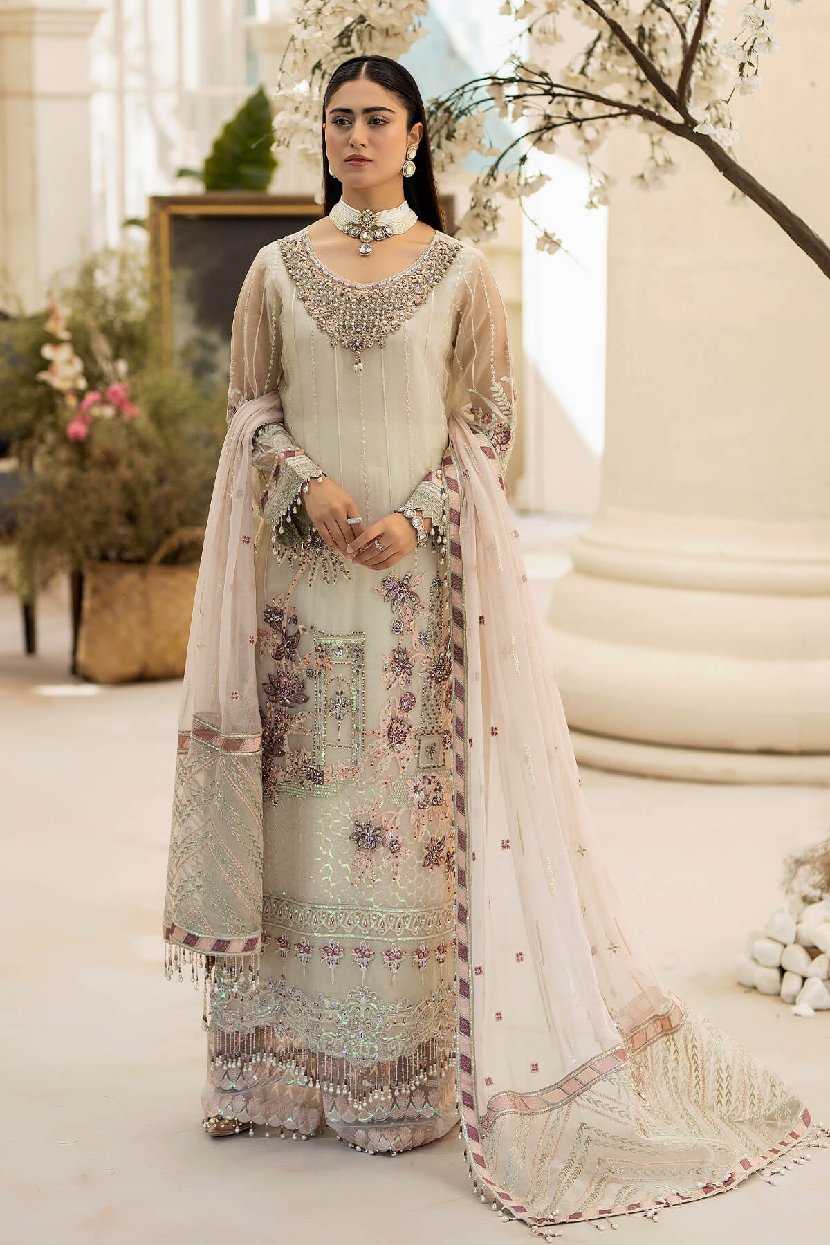 Raeesa Premium | Dehleez Formals | DL-1018 Mehtaab