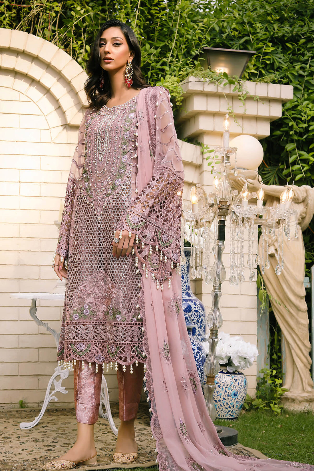 Raeesa Premium | Wajadan Wedding Formals | WD-7 Opera Mauve