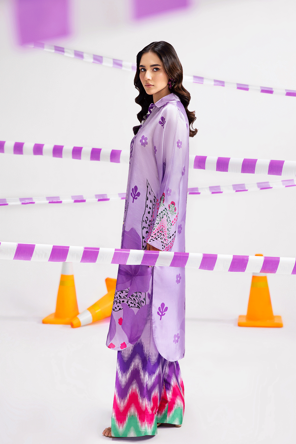 Afsanah | The Print Edit | MAJESTIC SERENE (extended shirt) AP-115 - Official Afsanah - Agha Fabrics UK