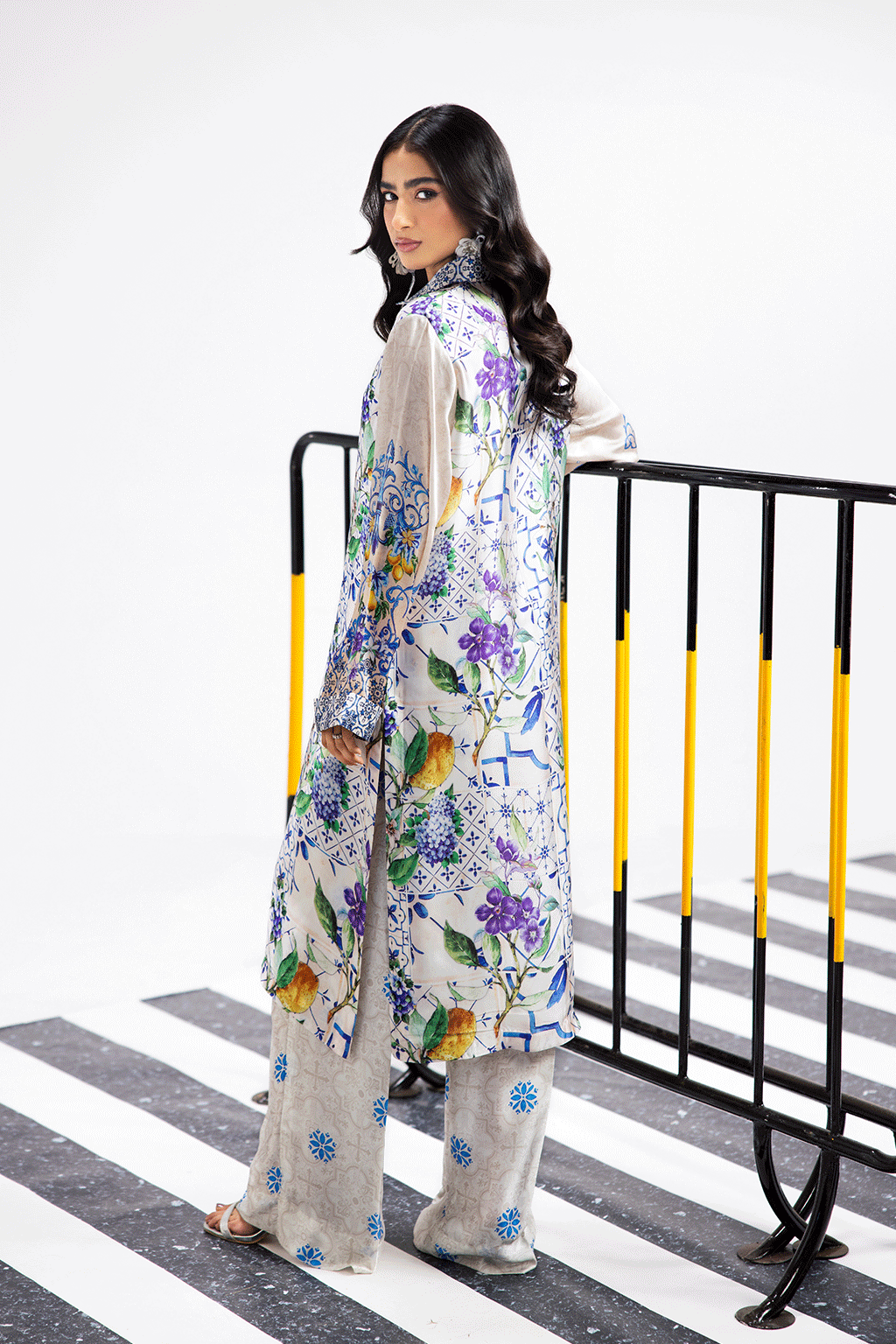 Afsanah | The Print Edit | SUMMER GLORY (extended shirt) AP-105 - Official Afsanah - Agha Fabrics UK