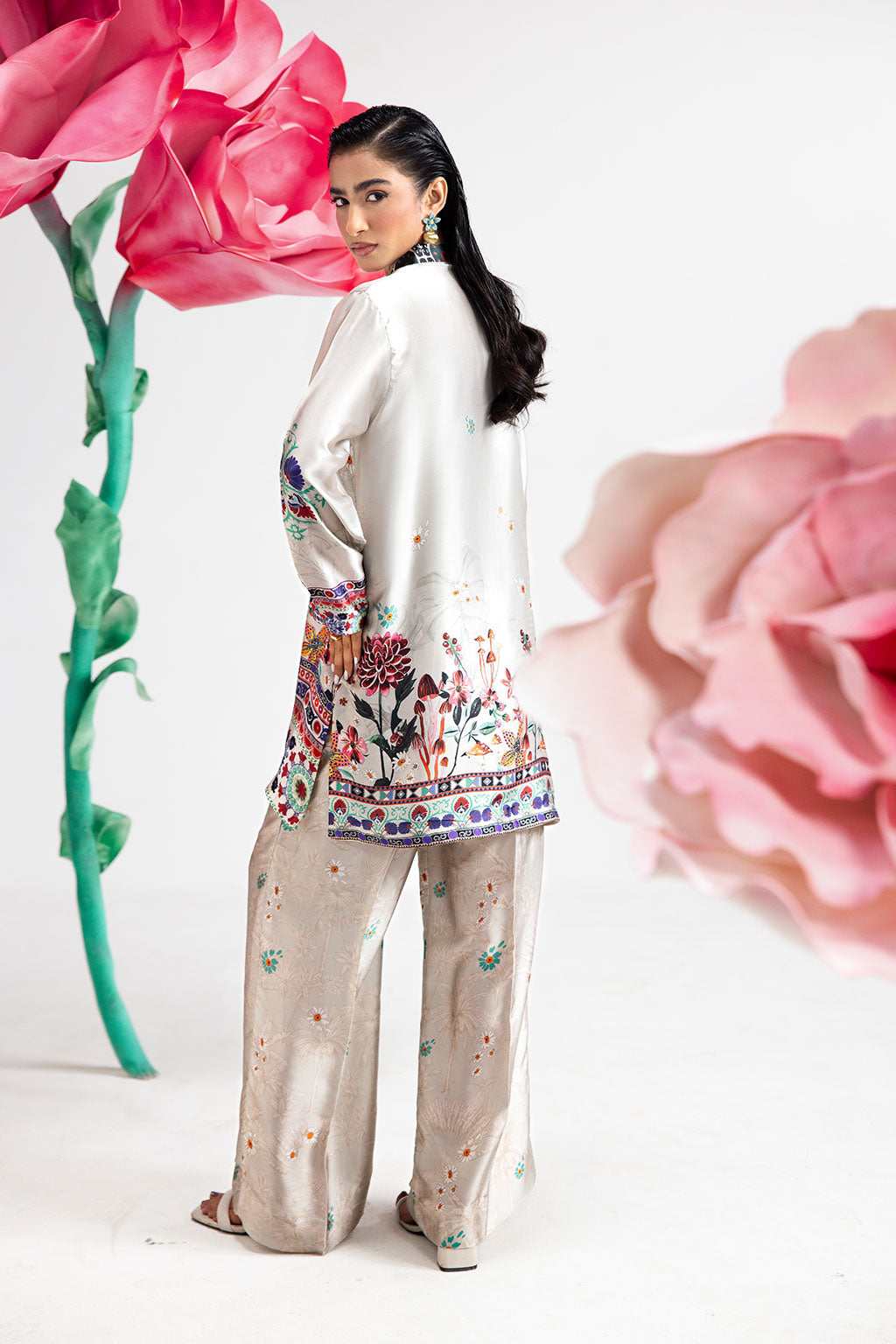 Afsanah | The Print Edit | IVORY FROST AP-108 - Official Afsanah - Agha Fabrics UK