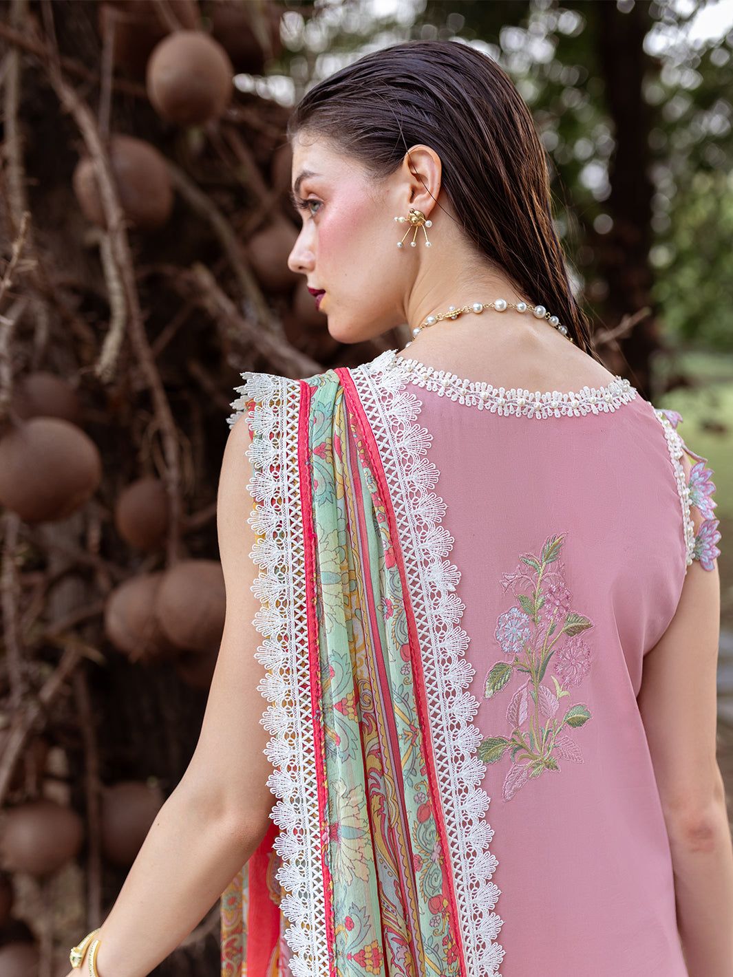 Roheenaz | Dahlia Embroidered Lawn 24 | Peony