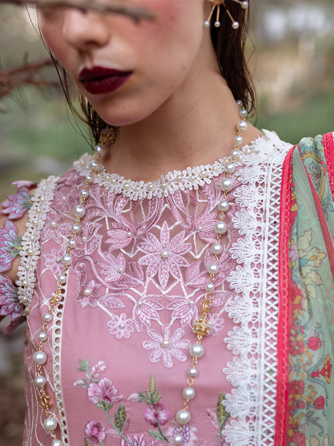 Roheenaz | Dahlia Embroidered Lawn 24 | Peony