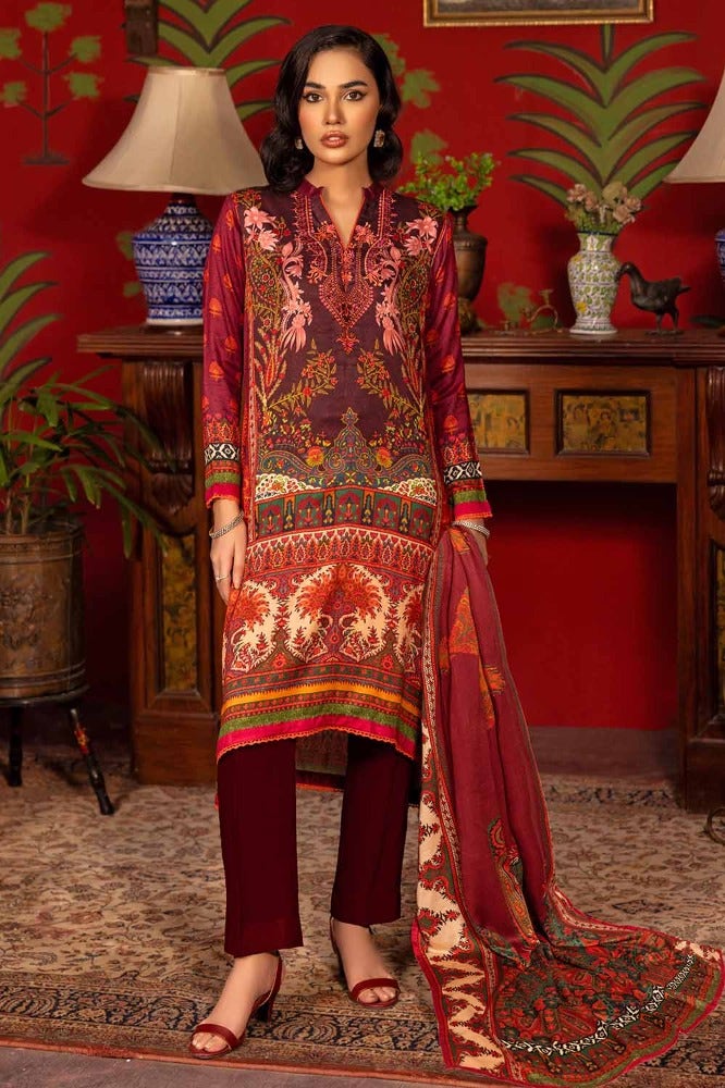 Gul Ahmed | Winter Collection 24 | Suit CV-32003 - Official Gul Ahmed - Agha Fabrics UK