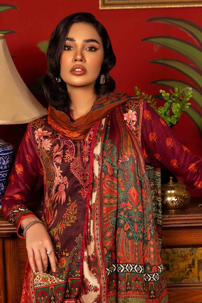 Gul Ahmed | Winter Collection 24 | Suit CV-32003 - Official Gul Ahmed - Agha Fabrics UK