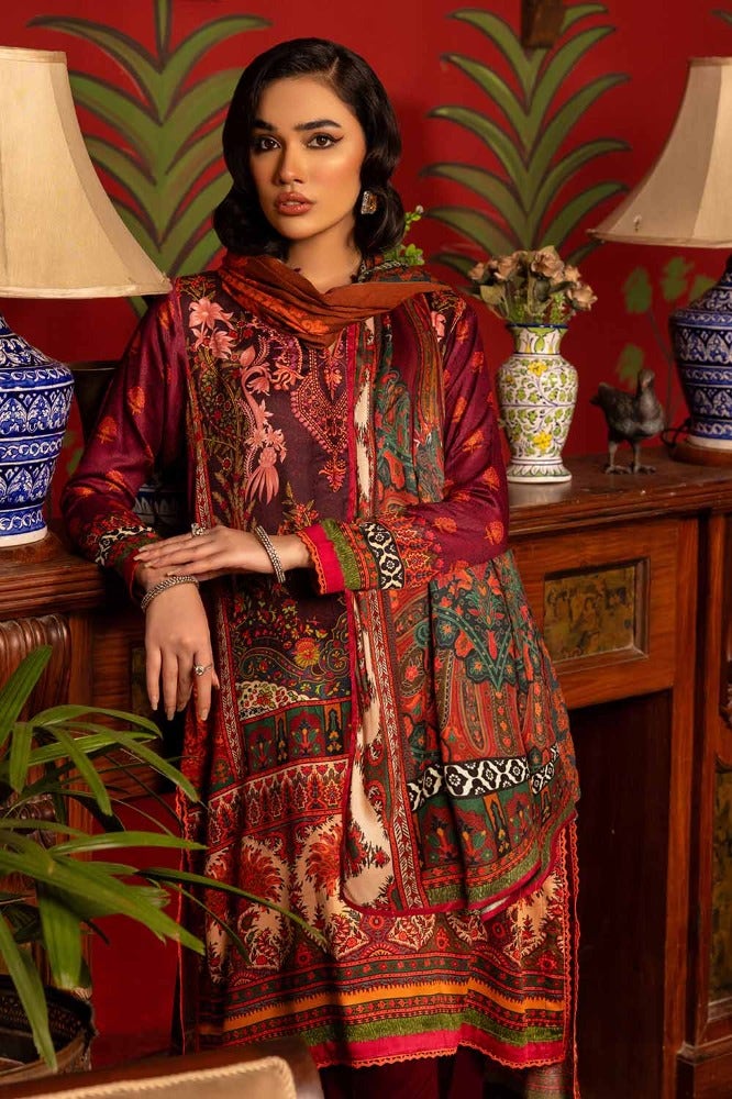 Gul Ahmed | Winter Collection 24 | Suit CV-32003 - Official Gul Ahmed - Agha Fabrics UK