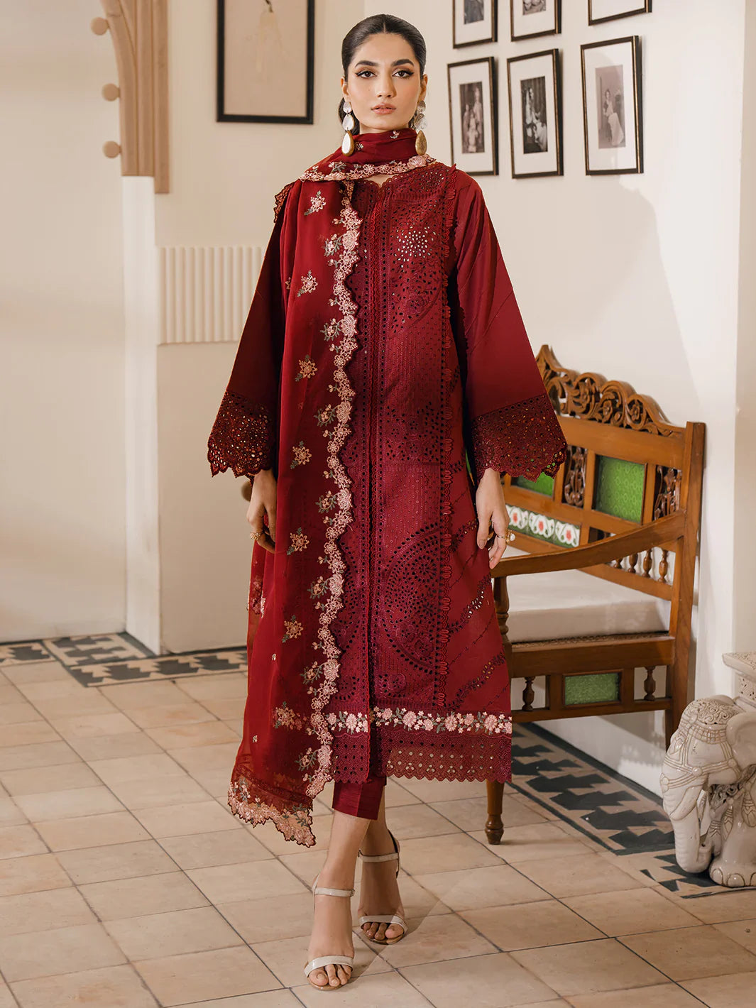 Bin Ilyas | Naqsh Luxury Lawn | Dilara - Official Bin Ilyas - Agha Fabrics UK