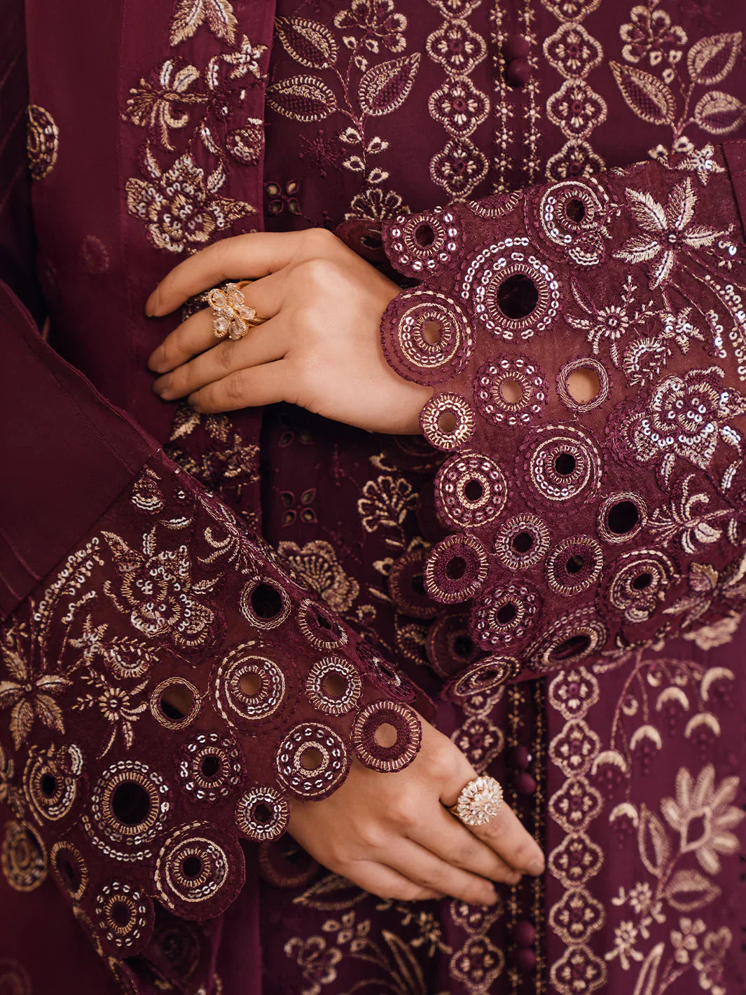 Bin Ilyas | Naqsh Luxury Lawn | Emire - Official Bin Ilyas - Agha Fabrics UK