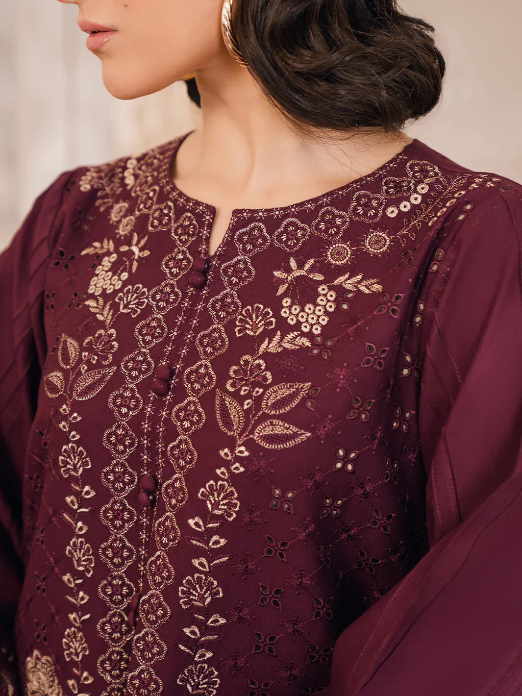 Bin Ilyas | Naqsh Luxury Lawn | Emire - Official Bin Ilyas - Agha Fabrics UK