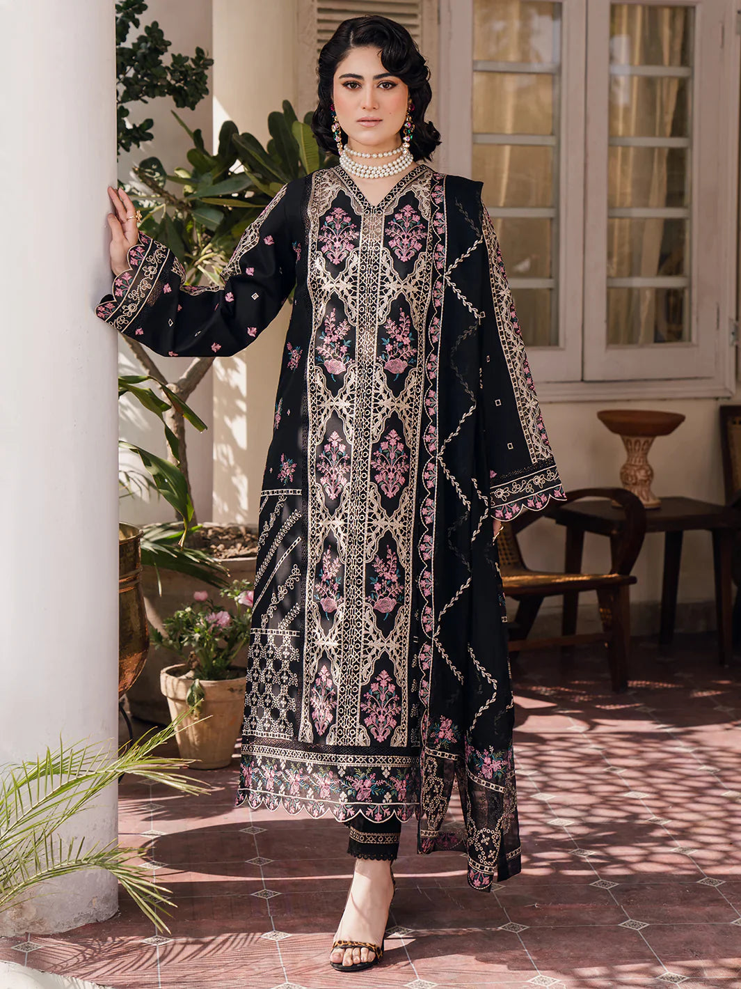 Bin Ilyas | Naqsh Luxury Lawn | Esra - Official Bin Ilyas - Agha Fabrics UK