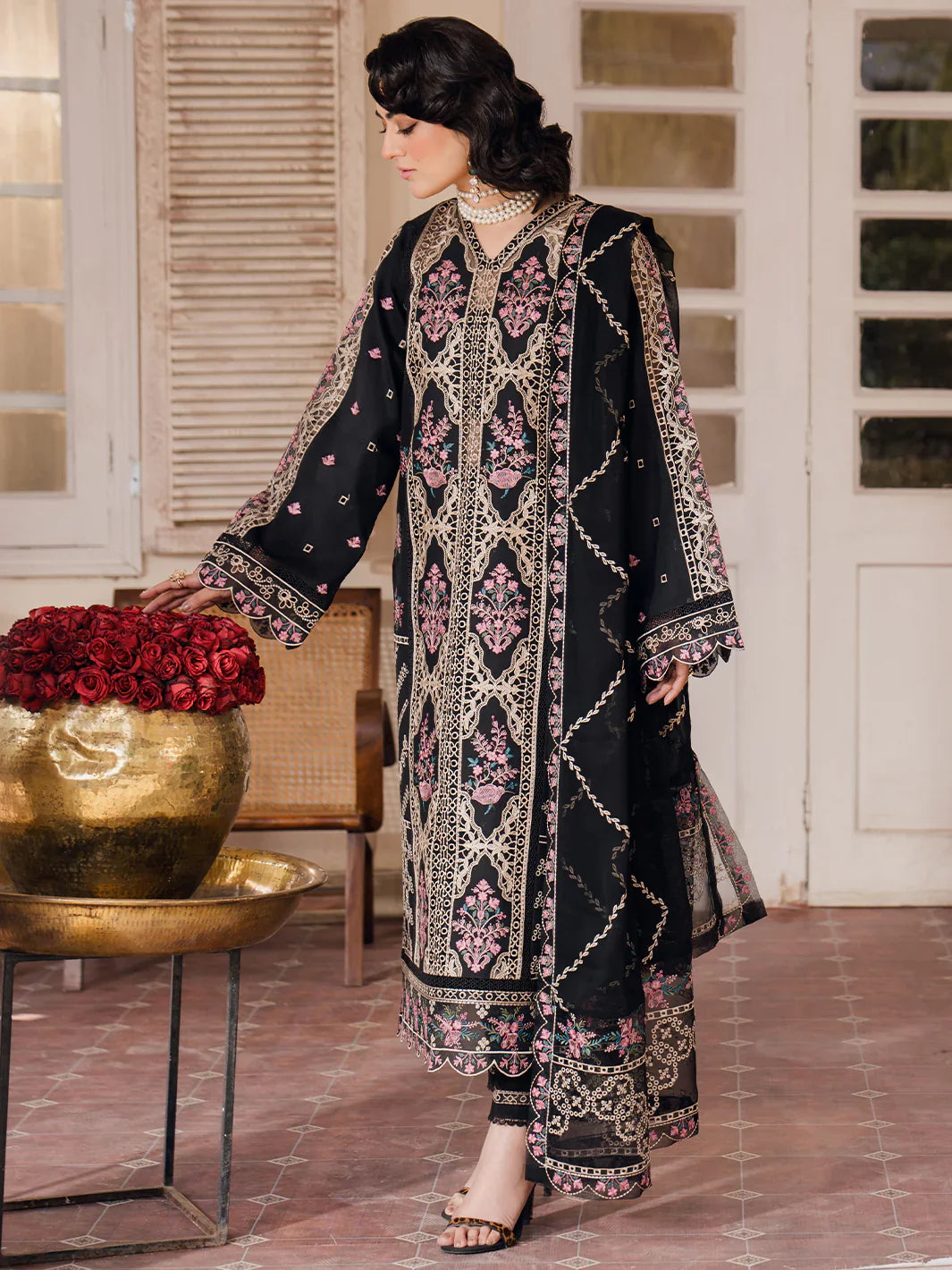 Bin Ilyas | Naqsh Luxury Lawn | Esra - Official Bin Ilyas - Agha Fabrics UK