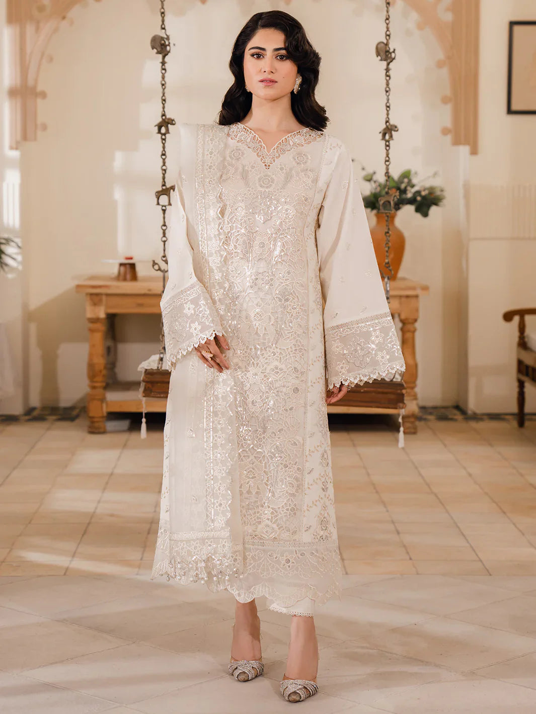 Bin Ilyas | Naqsh Luxury Lawn | Laira - Official Bin Ilyas - Agha Fabrics UK