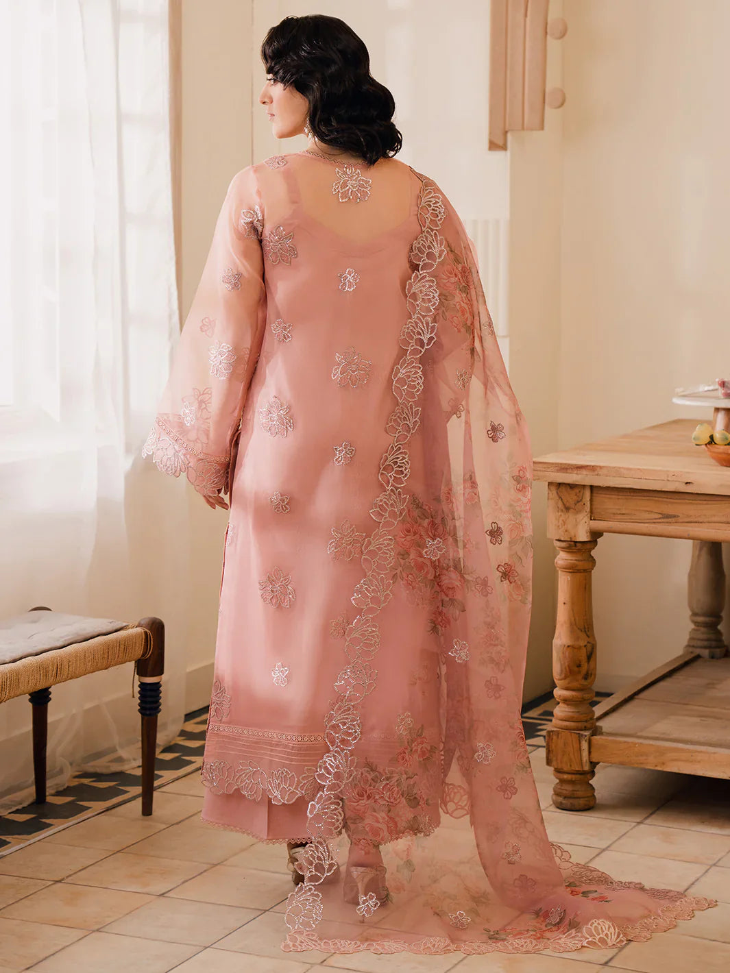 Bin Ilyas | Naqsh Luxury Lawn | Alora - Official Bin Ilyas - Agha Fabrics UK