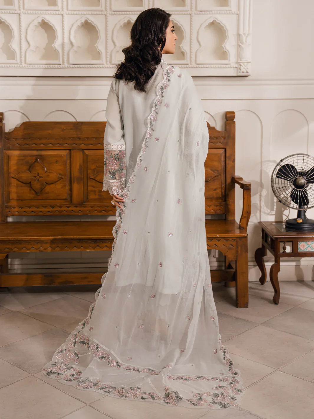 Bin Ilyas | Naqsh Luxury Lawn | Nermine - Official Bin Ilyas - Agha Fabrics UK