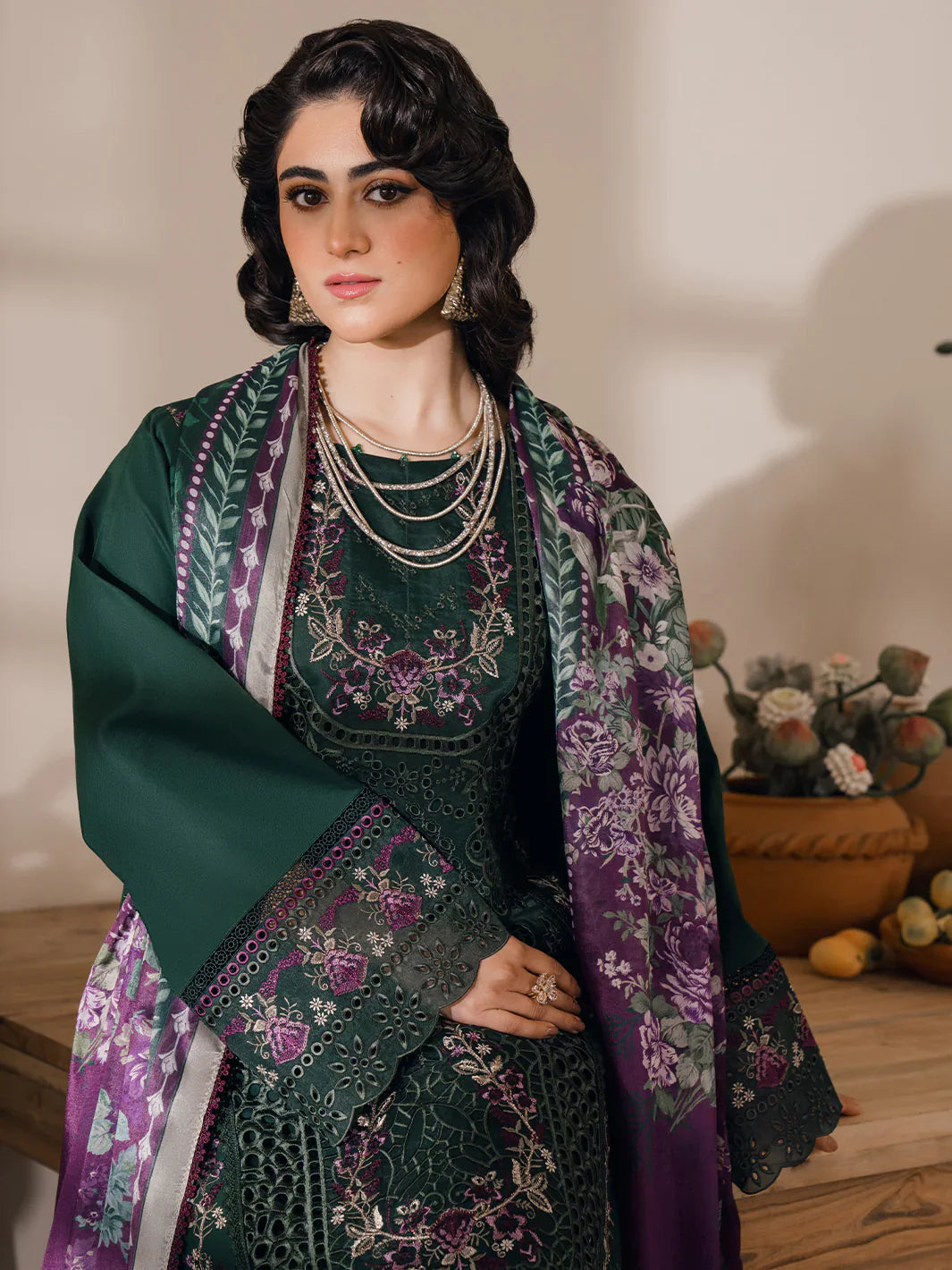 Bin Ilyas | Naqsh Luxury Lawn | Orna - Official Bin Ilyas - Agha Fabrics UK
