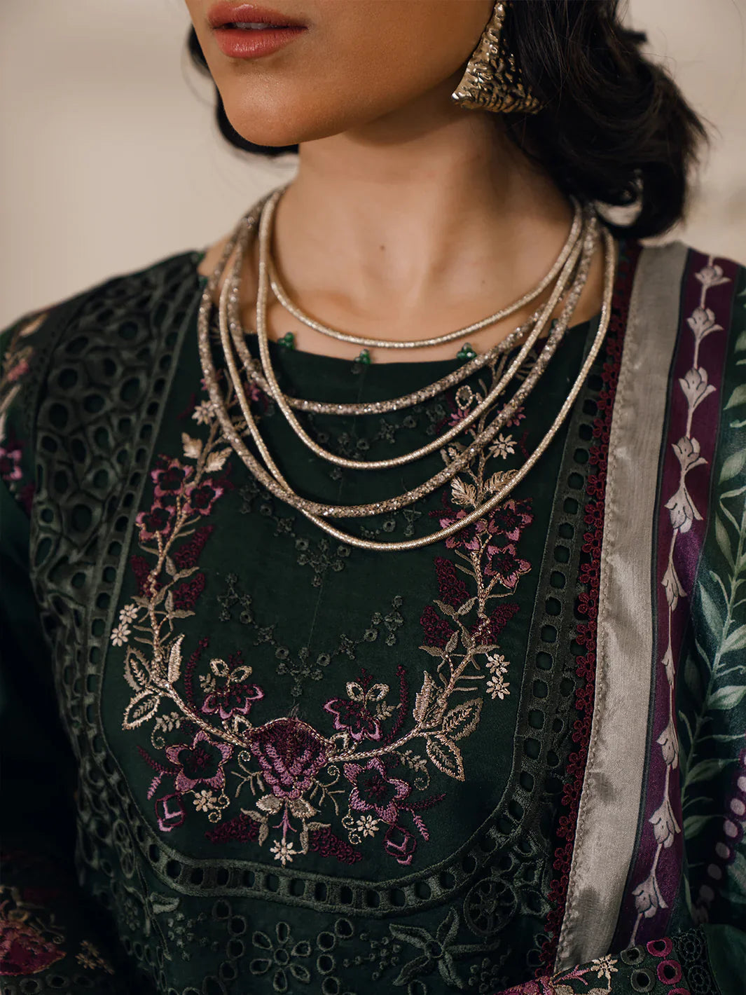 Bin Ilyas | Naqsh Luxury Lawn | Orna - Official Bin Ilyas - Agha Fabrics UK