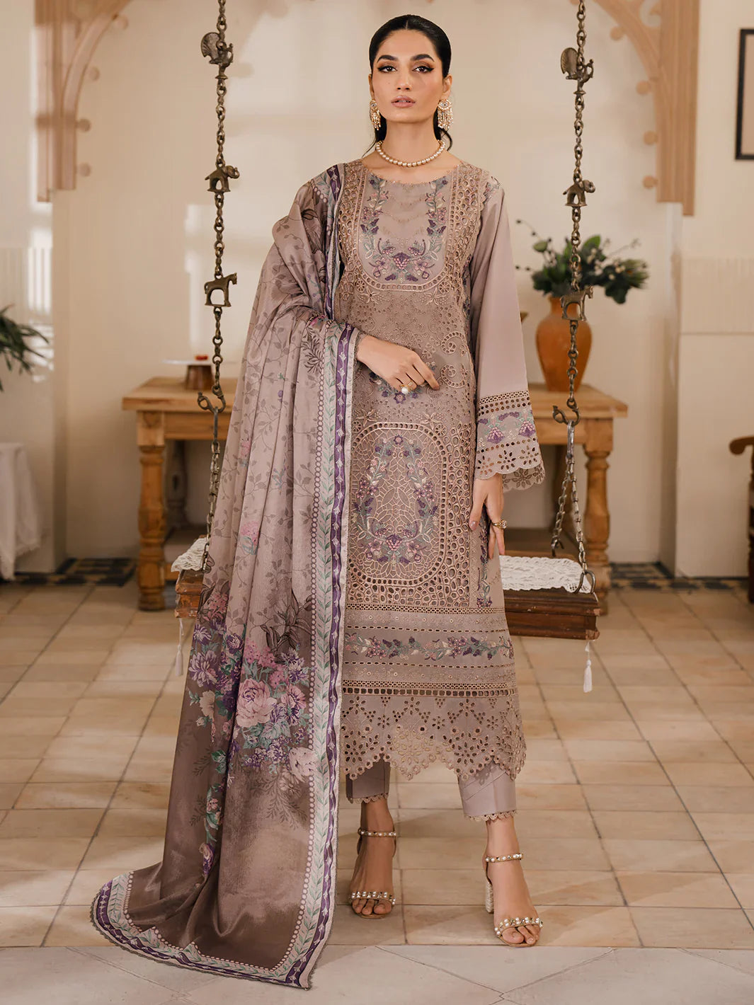 Bin Ilyas | Naqsh Luxury Lawn | Sorin - Official Bin Ilyas - Agha Fabrics UK